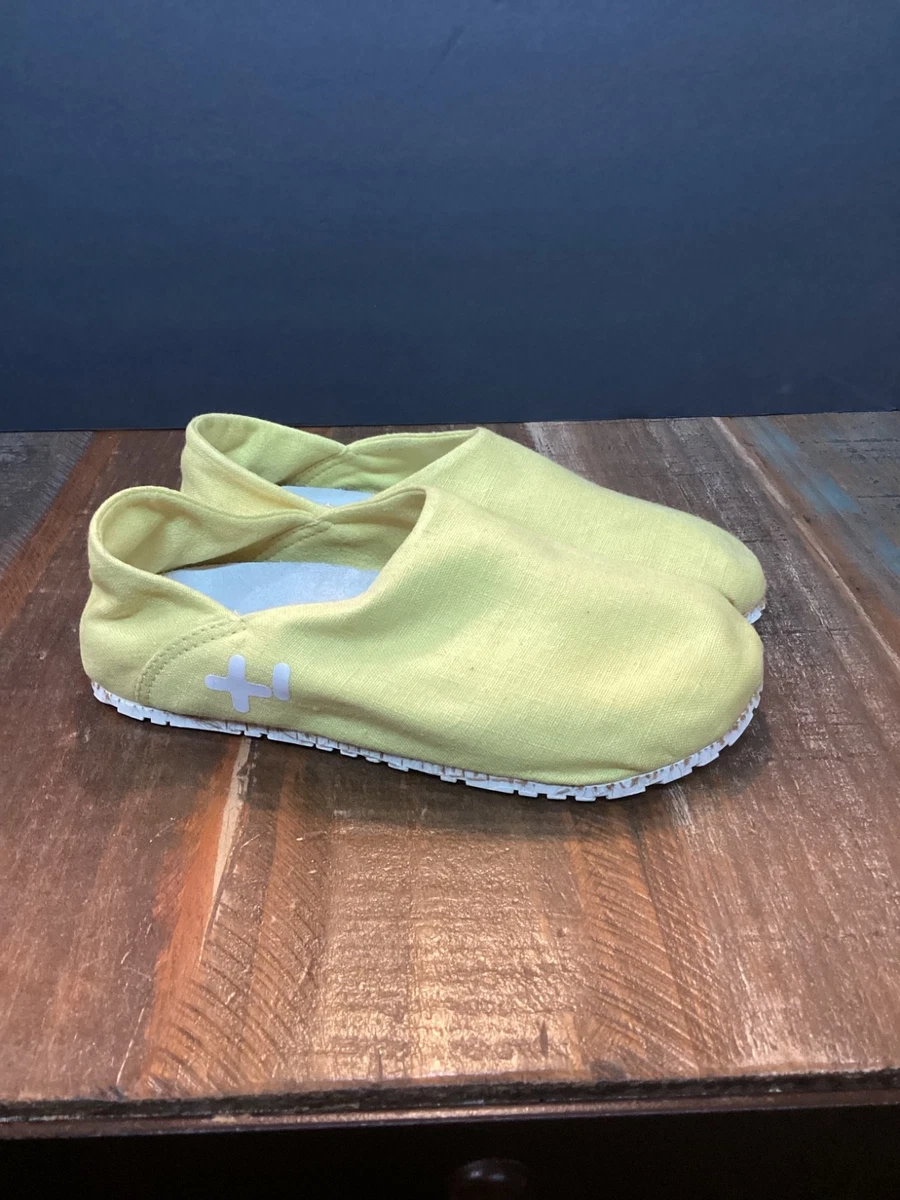 OTZ SHOES OTZ-300GMS LINEN ESPADRILLES MINIMALIST SLIP ON IN YELLOW WITH CORK Otz | Shoes | New Otz Shoes Mens Linen Espadrille In Nero  main image 2