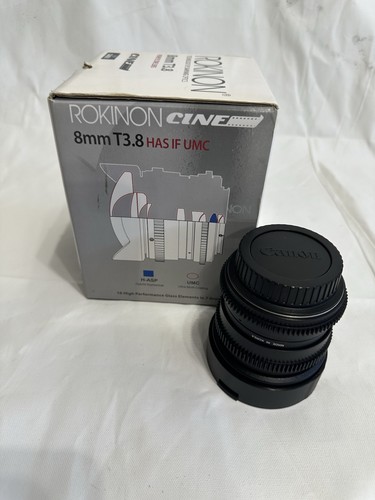 ROKINON 8mm T3.8 Fisheye Cine Lens for Canon HAS IF UMC - Picture 3 of 5