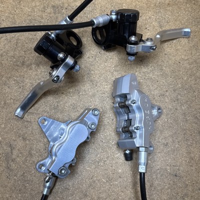 Vintage Hope DH4 Hydraulic Disc Brake Set Open Pro Brake Levers w