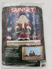 Sunset Dimensions 1998 Santa's Chill Chaser Stitch 34" New in bag Draft Dodger