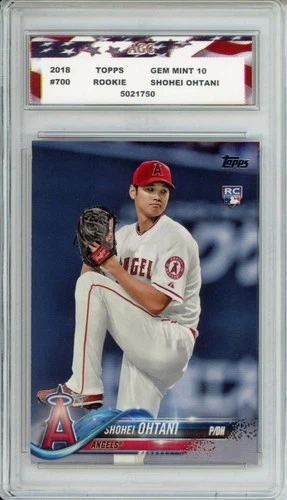 2018 Topps Series 2 #700 Shohei Ohtani Rookie Card AGC 10 Gem Mint Angels