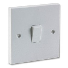 Electrical UK Domestic Household Light 1 Way Single Light Switch White