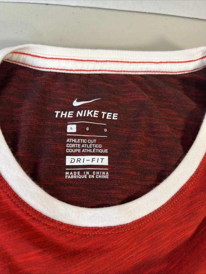 Camiseta para mujer Nike Dri-Fit corte atlético Temple University manga corta talla Lg Foto 2 de 4