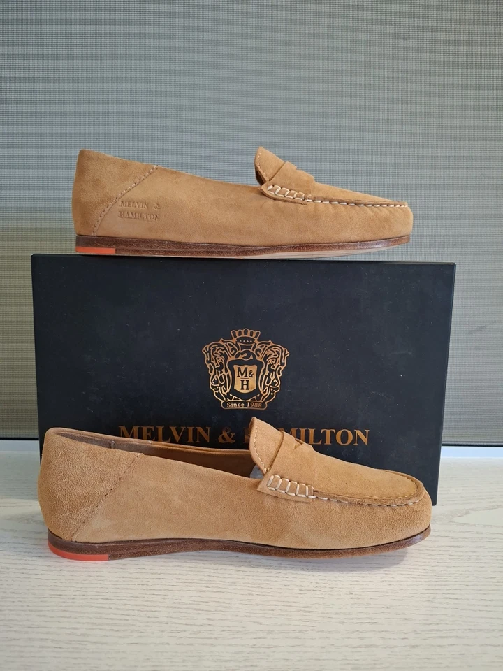 Melvin & Hamilton Thea 3, mocasines talla 37(38EU) plantilla 24.5cm, piel Marron - Imagen 2 de 4
