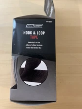 Hook & Loop Tape Adhesive Black 2" W x 4' L Black