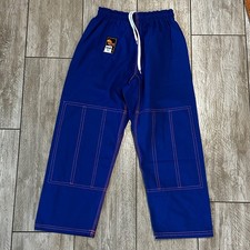 Hawk Mixed Martial Arts Pants Youth K3 BJJ Gi Bottoms Brazilian Jiu Jitsu Blue