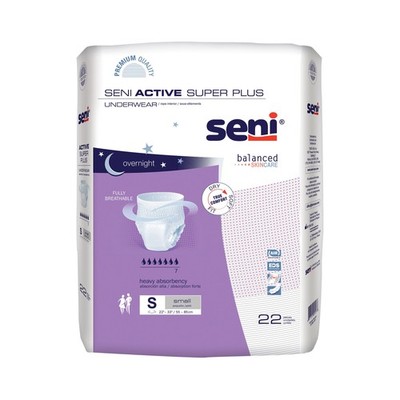 Seni Active Super Plus Overnight Incontinence Underwear Small 20 Pairs