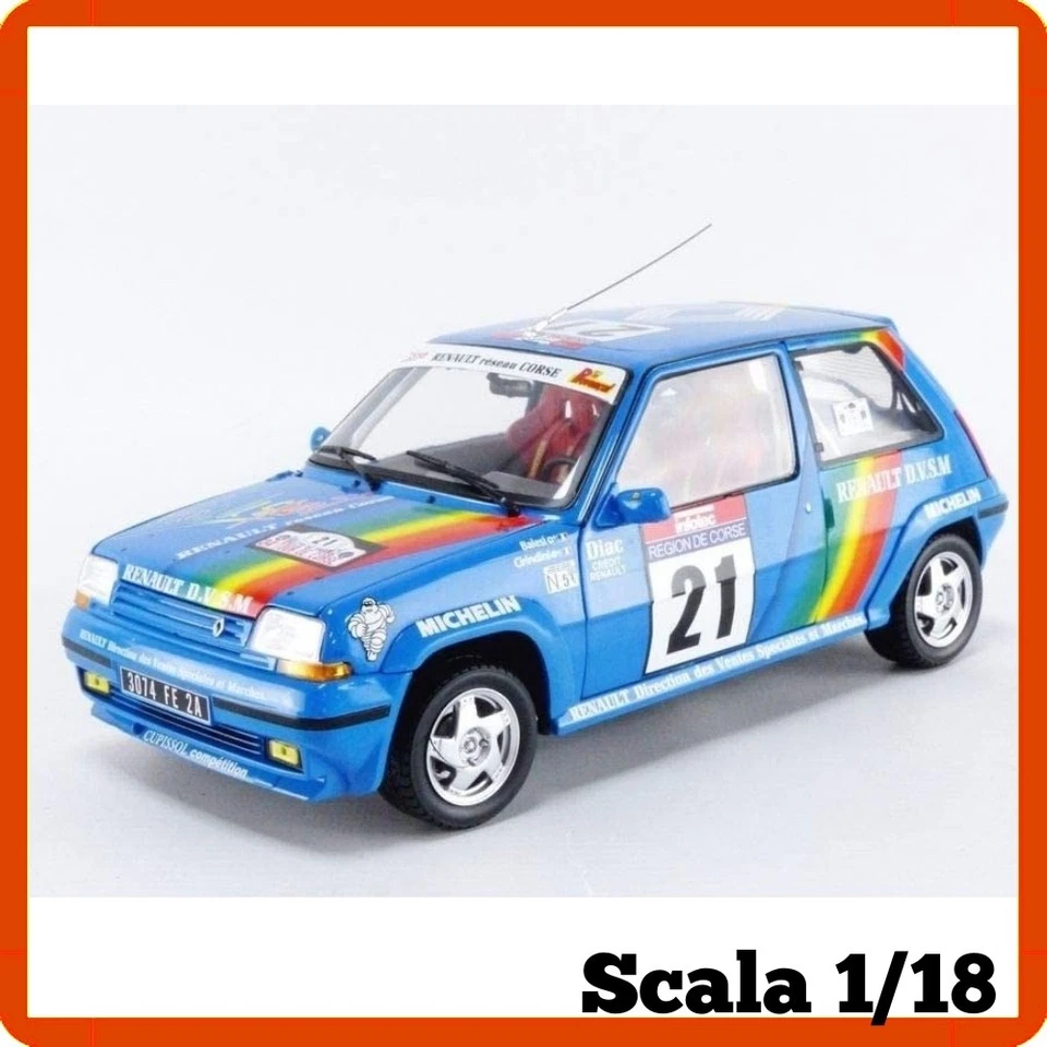 Modellino auto statico modellini scala 1/18 RENAULT 5 GT TURBO 1990 Norev 185217 - Immagine 2 di 4