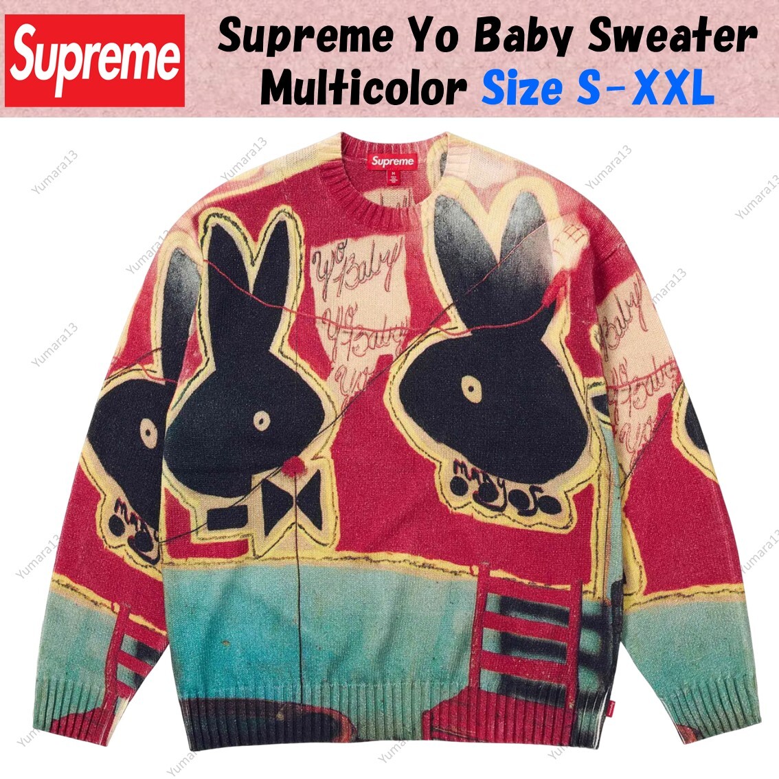 Supreme Yo Baby Sweater Multicolor SS24 Size S-XXL | eBay