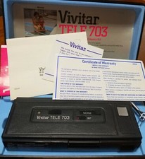 Camera Vivitar Tele 703 Vintage Film Photography Original Case  Booklets