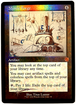 MTG Mystic Forge *SCHEMATIC FOIL* The Brothers' War Retro Artifact