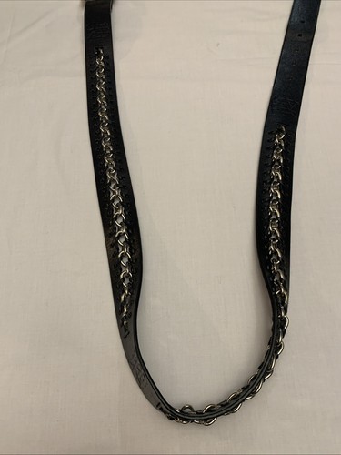 Harley Davidson Genuine Leather Belt w/ Chain Insert Size 40 (2005) - Picture 15 of 18