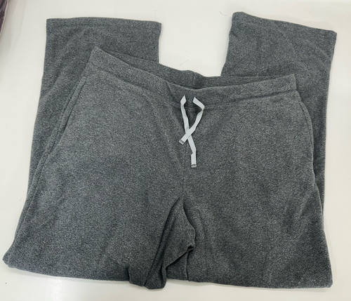 L.L. Bean Womens Pants Size Petite XL Gray Fleece Drawstring Sweatpants