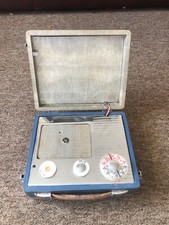 VINTAGE 1957 PYE P114BQ JEWEL CASE PORTABLE VALVE RADIO