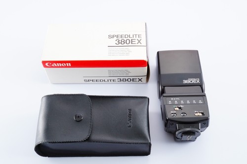 NEAR MINT Canon Speedlite 380EX Shoe Mount Flash w/ BOX , Case From JAPAN - Picture 4 of 19