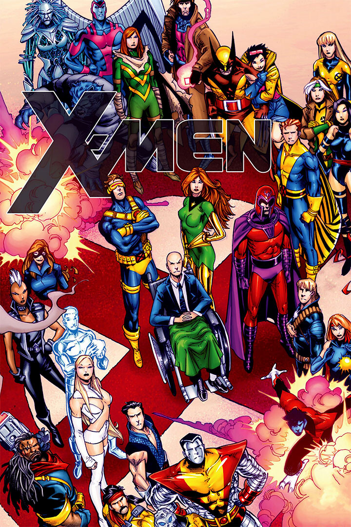 X Men Heroes Collage Movie Comic Print Wall Art Home Decor