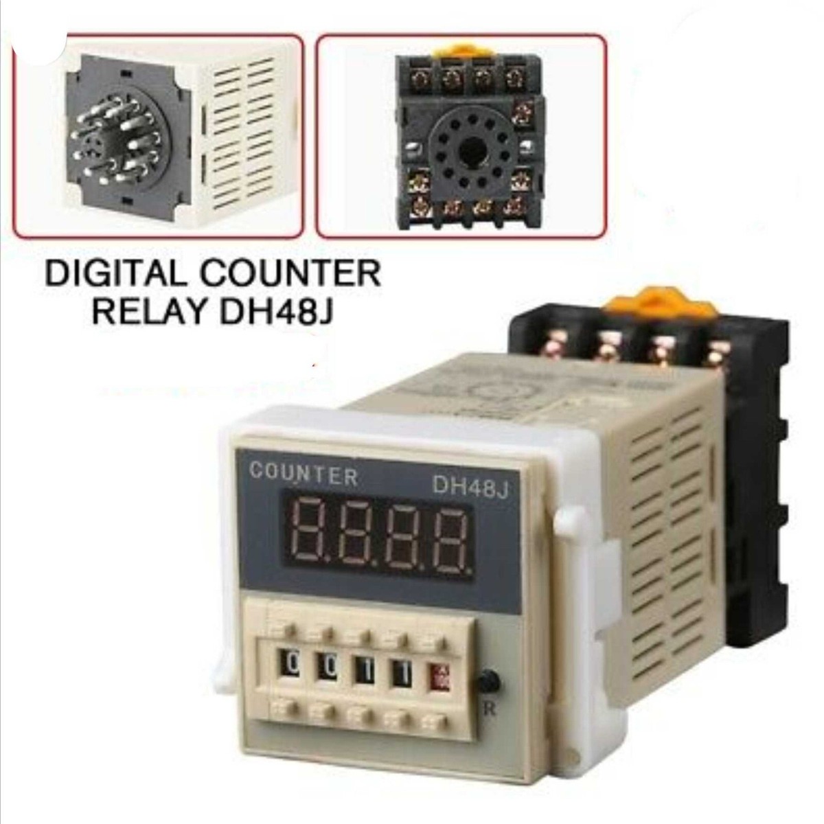 Conta pezzi Contatore digitale . 24 V AC/DC contapezzi contaimpulsi