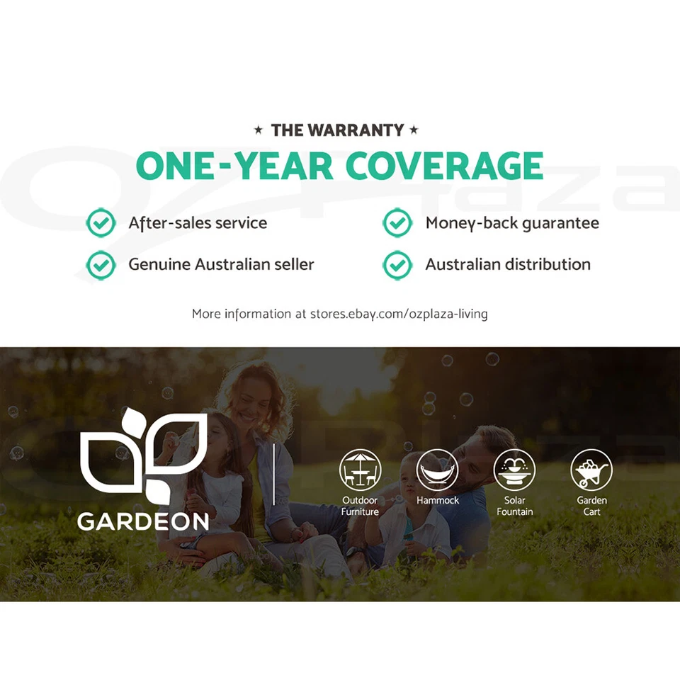 Gardeon Outdoor Egg Swing Chair Wicker Furniture Pod Stand Cushion 2 Seater Grey - image 3 of 4