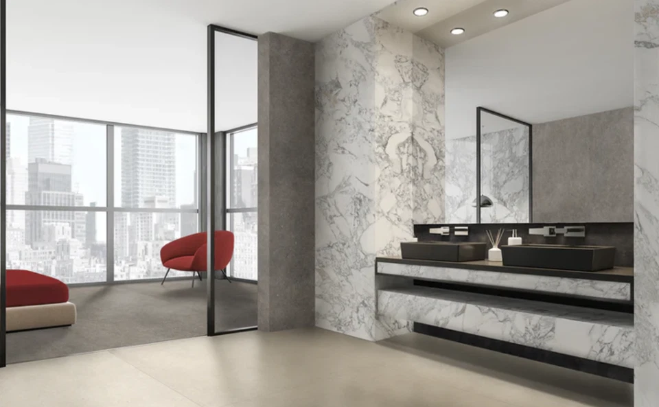 48"x48" Cementi- Sand Beige Matte Finish Porcelain Large Format Tile - Image 4 of 4