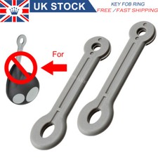 2X for Cobra Alarm 7777 2 Button Car Remote Key Fob Case Ring Rubber Strap Loop
