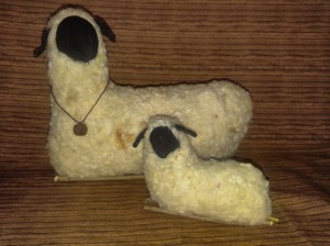 Primitive-Decor-Folk-Art-Sheep-Mother-And-Baby
