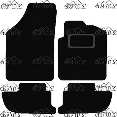 FITS PEUGEOT RCZ 2010 TO 2015 TAILORED BLACK CARPET CAR FLOOR MATS. (4 FIXINGS)