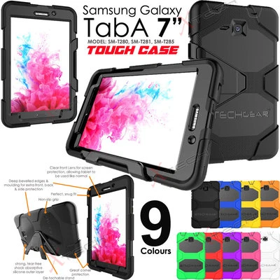 TECHGEAR For Samsung Galaxy Tab A 7.0 Inch T280 Tough HEAVY DUTY Shock Survival Case