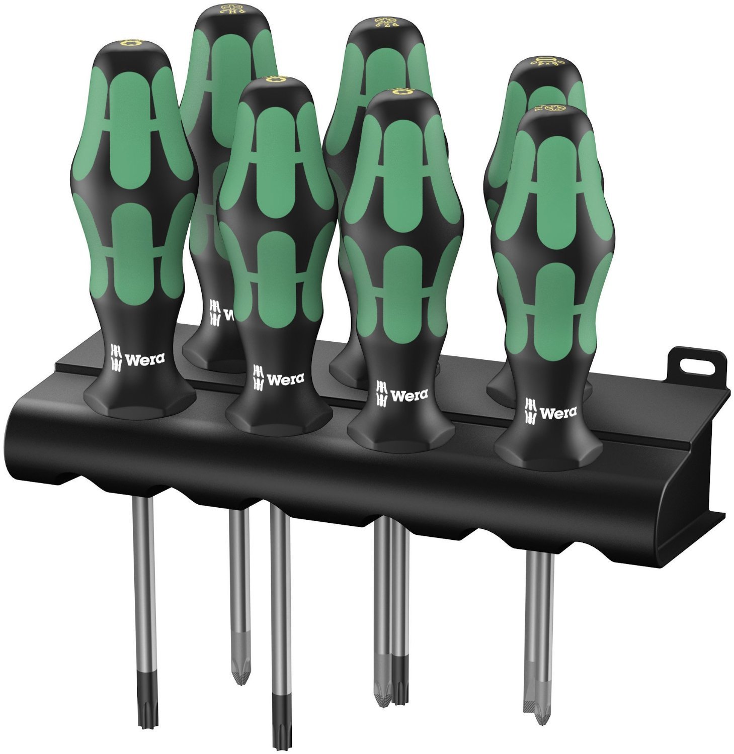 Wera 320540 Kraftform Plus 7 Piece Screwdriver Set PZ/PH/SL/TX