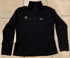 Women's Small Patagonia Black Micro D 1/4 Zip Fleece Pullover Jacket 25420