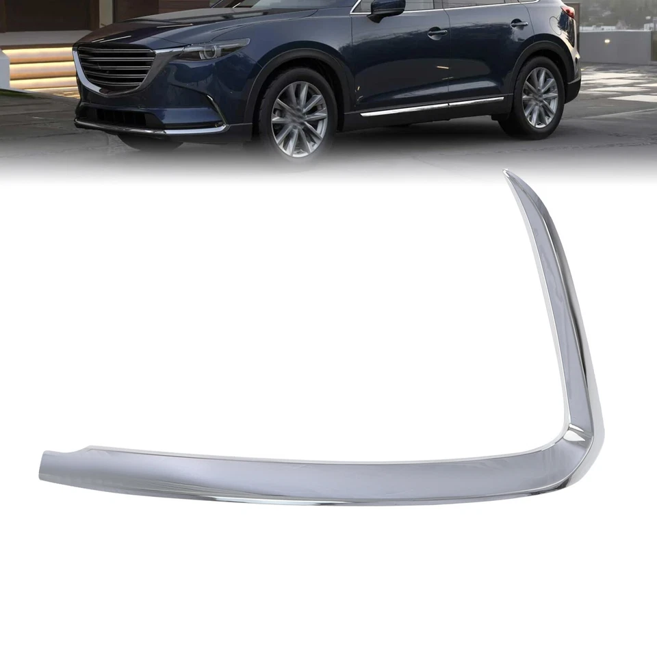 TK5050130A Front Driver Left Side Chrome Bumper Trim For 2016-2022 Mazda CX-9 Foto 3 de 4