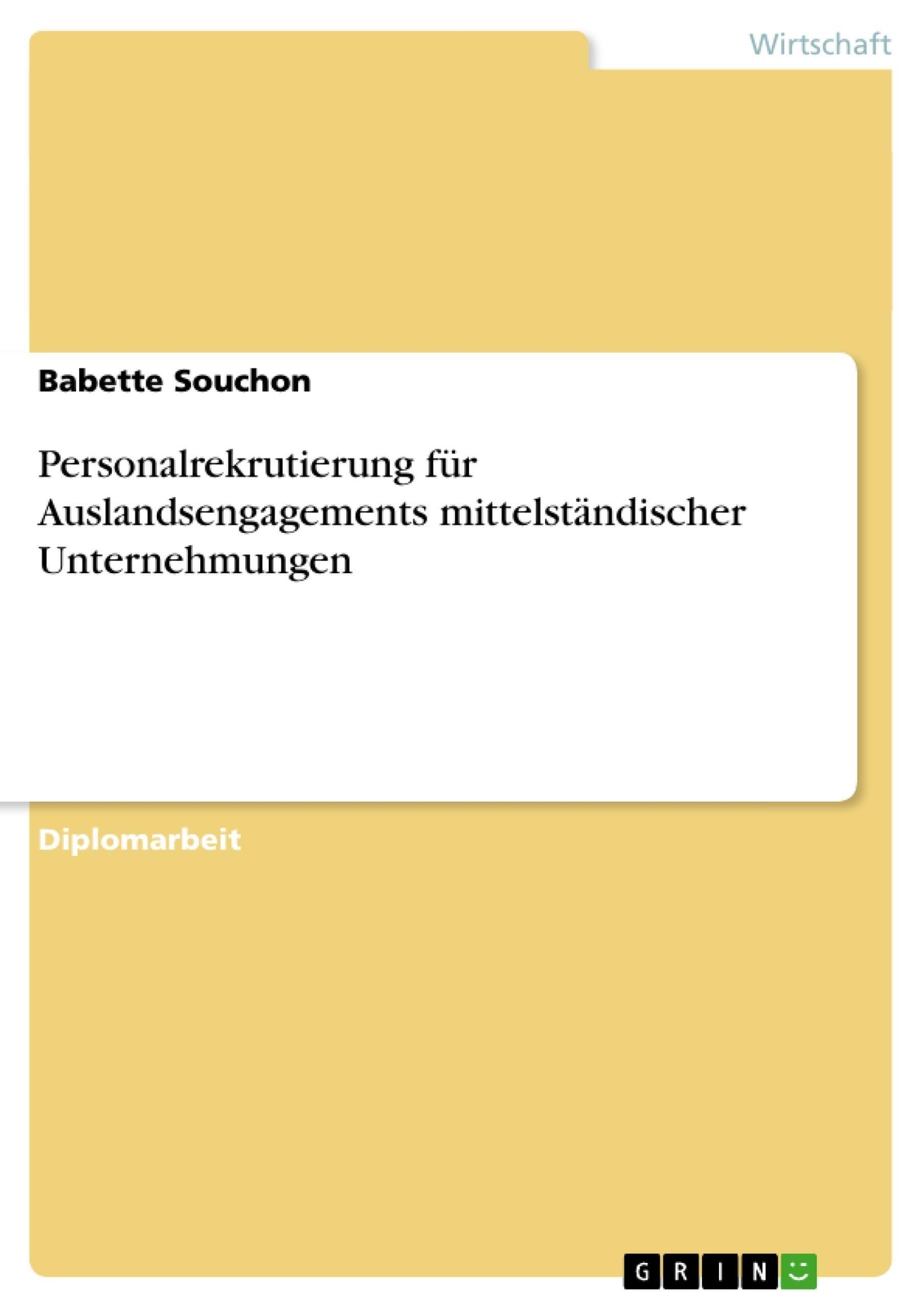 Babette Souchon | Personalrekrutierung Für Auslandsengagements...