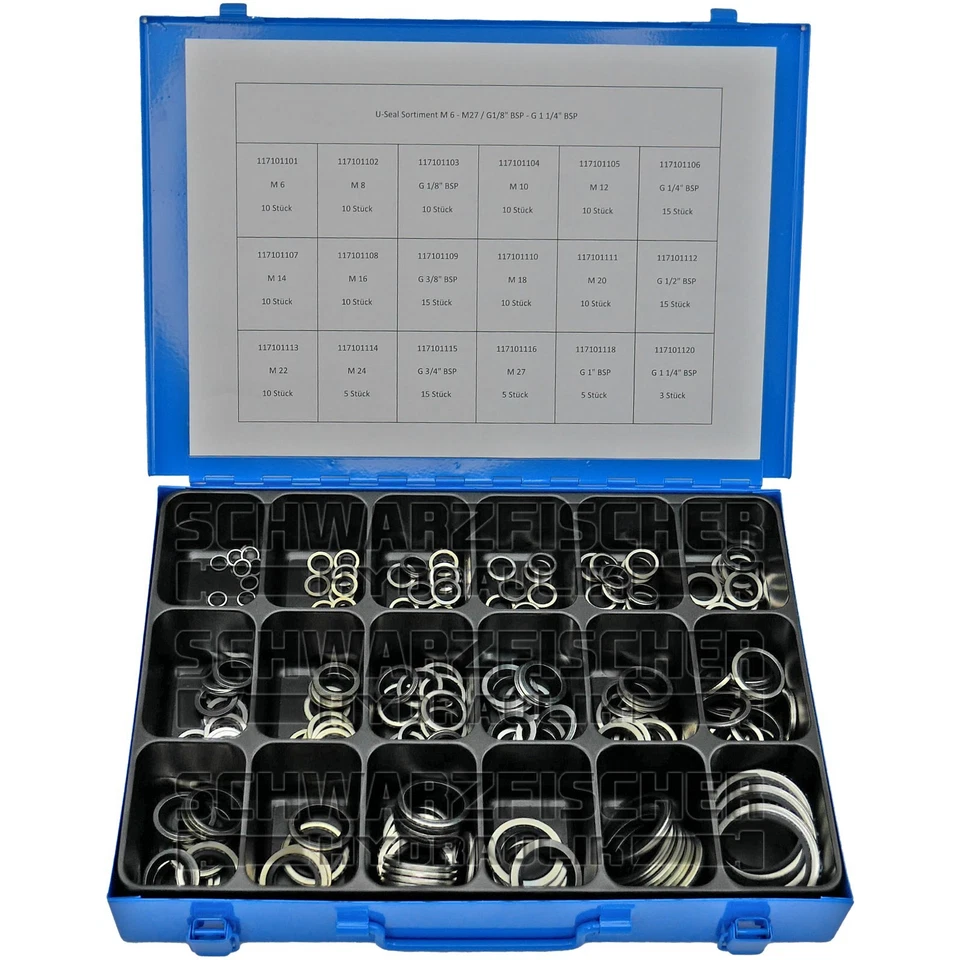Sortimentskoffer Hydraulik Dichtung U-Seal metrisch Zoll BSP - Bild 2 von 2