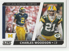 2021 Score Collegiate Champions #7 Charles Woodson Green Bay Packers Michigan