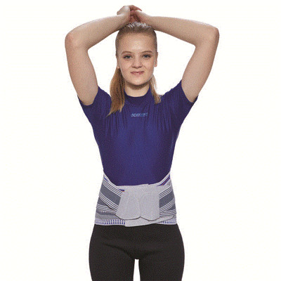 Centron Medical Grade Lumbar Support with 6 Stays and Silicon Massage Pad