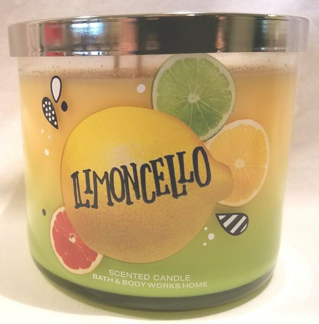 Bath Body Works Limoncello 3 Wick Scented Candle 145 Oz