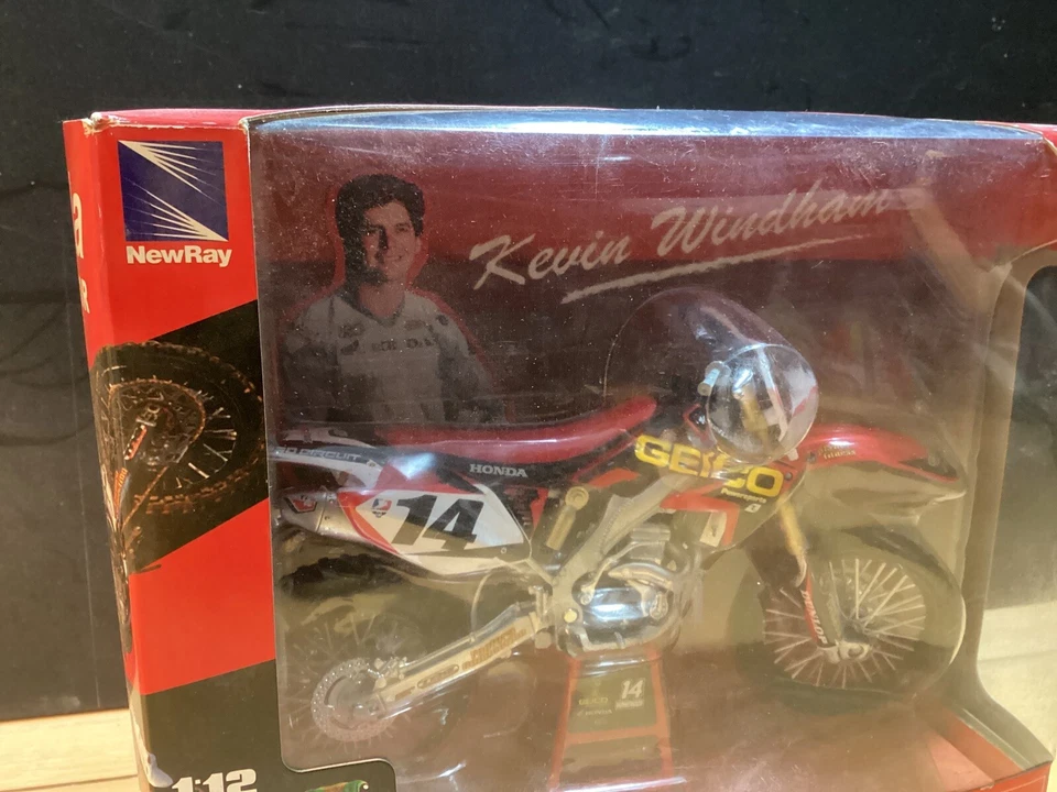 Kevin Windham Honda CRF450R Diecast Dirt Bike Motocross Motocicleta Modelo RARO Foto 3 de 4