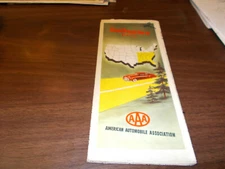 1951 AAA Southeastern States Vintage Road Map 