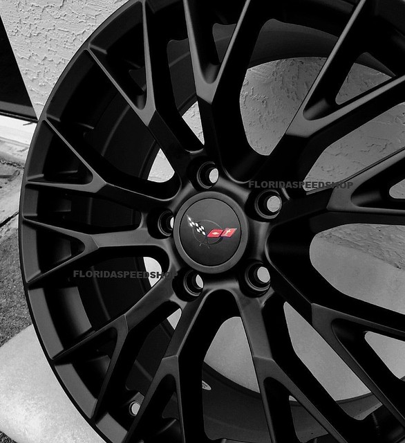 C7 Z06 Corvette Wheels Satin Black 17x9.5 FITS19881996 C4 CORVETTE