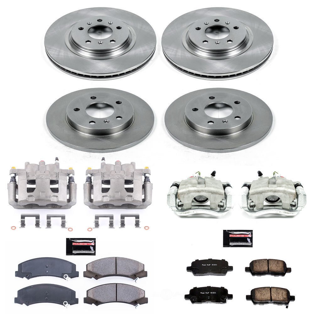PowerStop Front Autospecialty Brake Kit with Calipers | 2004–2005 Buick Rainier (KCOE2057) main image 0