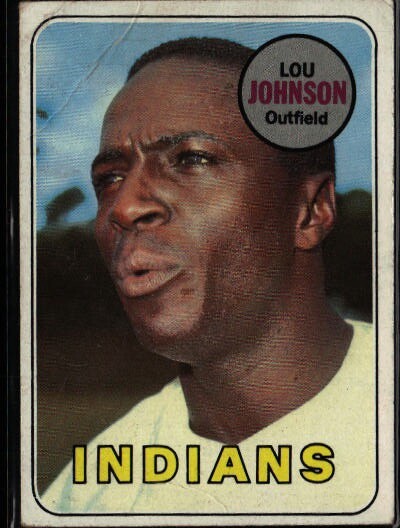 1969 Topps Lou Johnson #367 Cleveland Indians E833