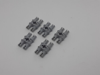 5x Lego Technic Pin NEU doppelt hellgrau 65098 Doppelpin Verbinder Achsloch NEU