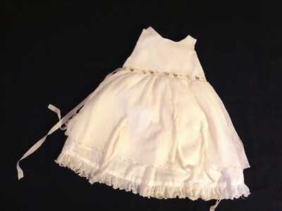 ELSY BABY SLEEVELESS LINED CREAM DRESS SIZE 3-6 MONTHS