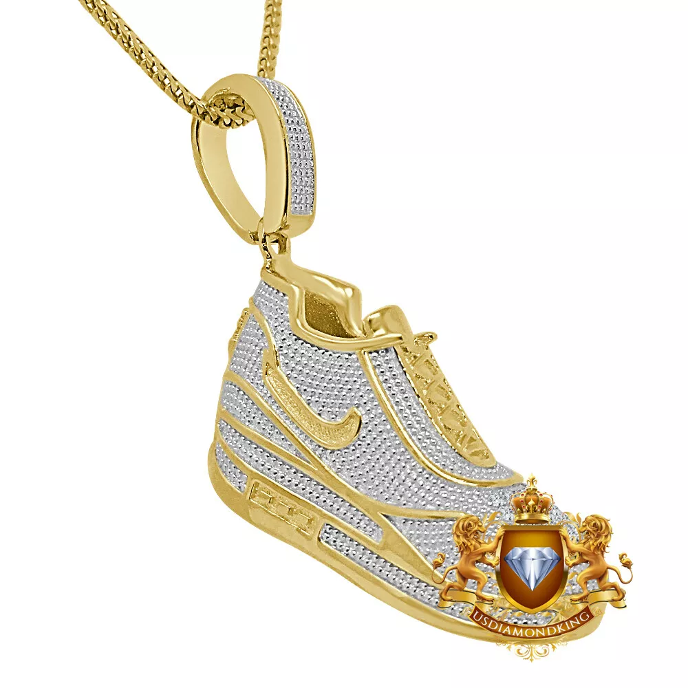 Diamond shop shoe necklace