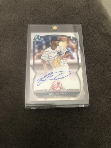 2022 Bowman chrome Baseball Juan Carela Auto 1st bowman 😱👀