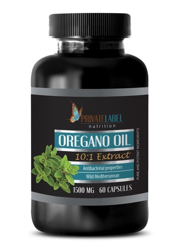 Antioxidants & Vitamins - Oregano Oil 1500mg - Anti Aiging - 60 Capsules