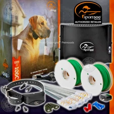 SportDOG SDF-100C In-Ground Fence 1000' Wire 20 Gauge & Rechargeable Dog Collar