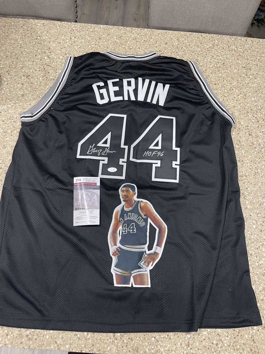 George Gervin San Antonio Spurs #44 Signed Jersey with JSA COA