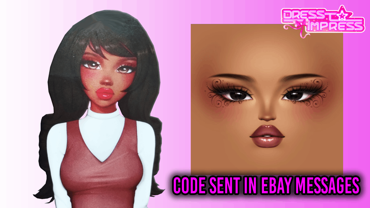 INTERNATIONAL BUYERS) NEW DRESS TO IMPRESS Makeup Virtual Game Code Messaged | eBay INTERNATIONAL BUYERS) NEW DRESS TO IMPRESS Makeup Virtual Game Code Messaged | eBay