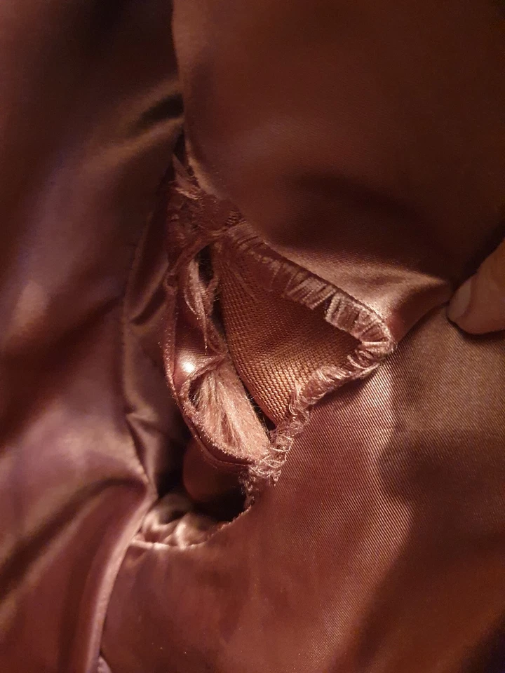 Abrigo para mujer rosa papaya talla 10 Foto 3 de 4