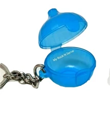 Tupperware Forget Me Not Onion Kepper Keychain Blue New